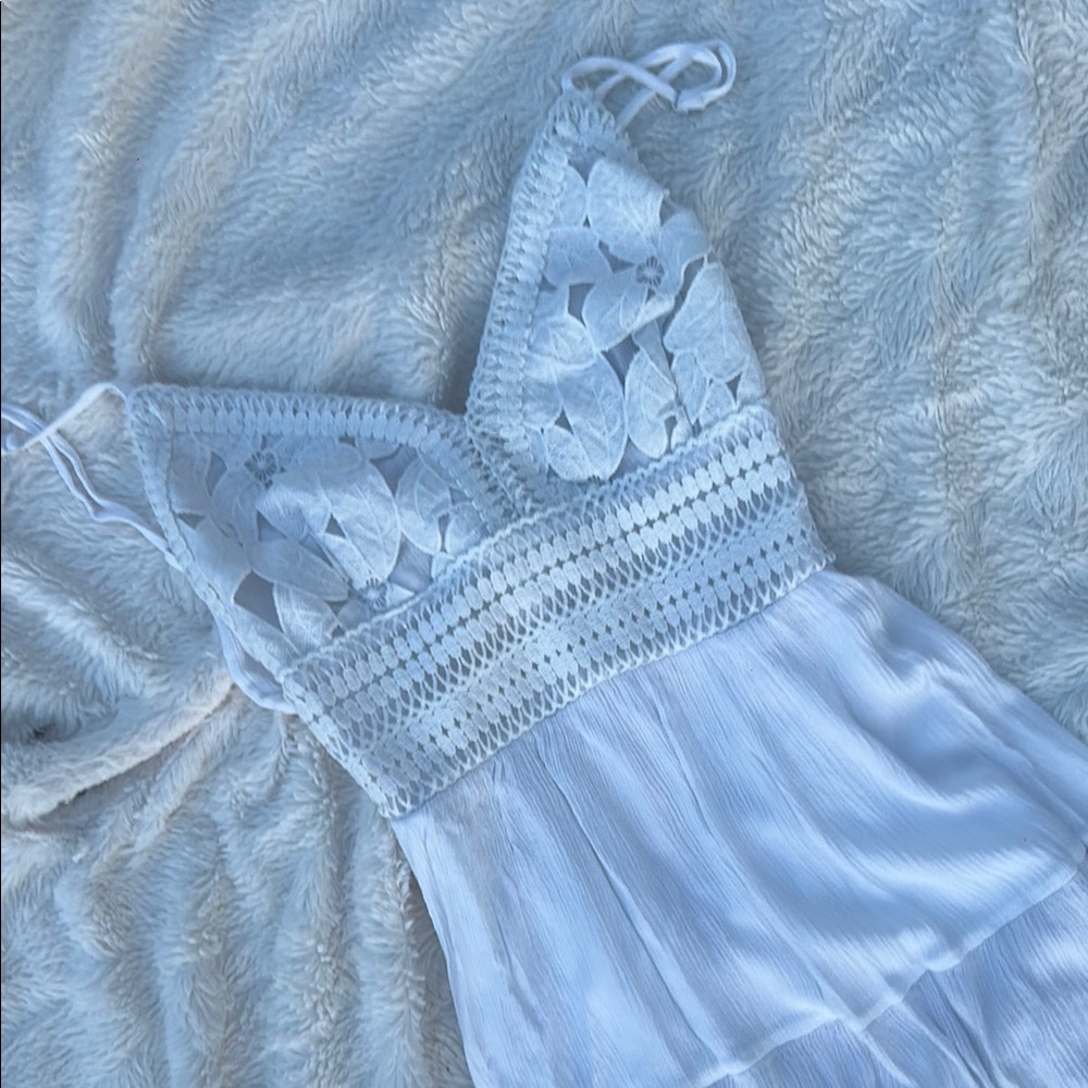White Lace Maxi Dress